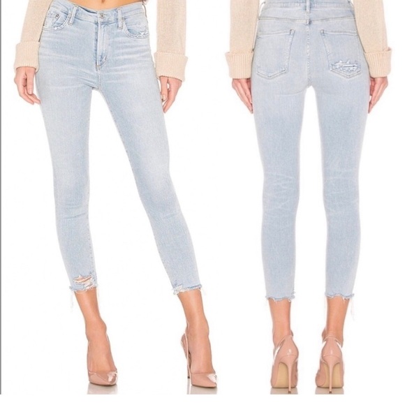 Agolde NEW Sophie High Rise Crop Jeans in Parallel 23 NWT - Picture 9 of 9